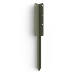 FenceMate Double Sleeper Pin Corner Bracket - 750 x 2mm - Olive