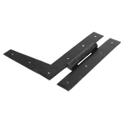 Olde Forge HL Cabinet Hinge - 82 x 70 x 2mm - Antique Black Iron