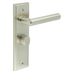 Burlington by Frelan Satin Nickel Fire Rated Bathroom Door Handles - Richmond - Inner 2 - 200 x 55mm