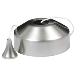 Knightsbridge Part M Compliant 10AX 2 Way Pull Cord Switch - Brushed Chrome