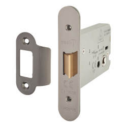 Altro Heavy Duty Flat Latch - 104mm Case - 82mm Backset - Radius - Black Nickel