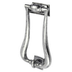 Olde Forge Slim Art Deco Door Knocker - 148 x 90mm - Pewter