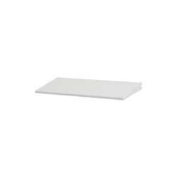 elfa Top Track System - Angled Metal Shelf with Integrated Brackets - 598 x 267mm - White