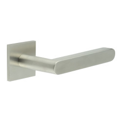 CRES by Frelan Satin Stainless Steel Unsprung Fire Rated Door Handles on Square Rose - CR-101 Range