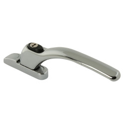 Fab & Fix uPVC/Timber Connoisseur Inline Locking Multipoint Window Handle - Dual - Bright Chrome