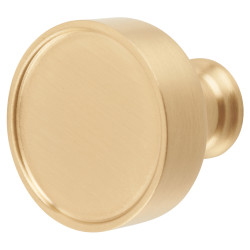 Heritage Brass by M Marcus Florence Round Cabinet Knob - 32mm Diameter - Satin Brass
