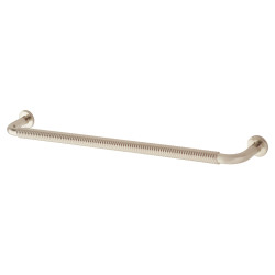 Altro Crewe 10mm Reeded D-Bar Cabinet Pull Handle - 224mm Centres - Satin Nickel
