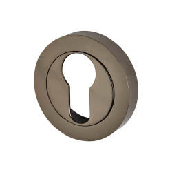Touchpoint Escutcheon - 50mm Diameter - Euro - Black Nickel