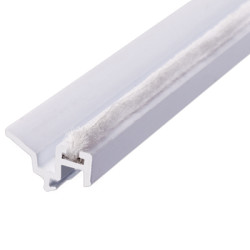 Exitex Sash Window Meeting Style Carrier - 3000mm Length - 6.5mm Pile - White