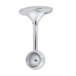 Rothley 25mm Hanging Rail End Bracket - Polished Chrome