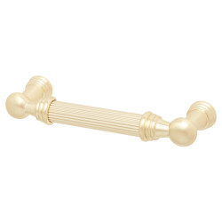 Altro Whitby Lines 10mm T-Bar Cabinet Pull Handle - 96mm Centres - Satin Brass