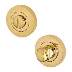 Jedo by Frelan Bathroom Turn & Release - 50mm Diameter - PVD Brass
