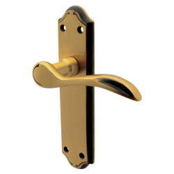 Carlisle Brass Florentine Bronze Scroll Latch Door Handles - Madrid Range - 180 x 45mm