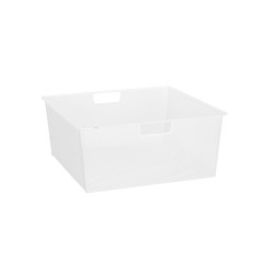 elfa Top Track System - Click In Medium Mesh Basket - 427 x 427 x 185mm - White