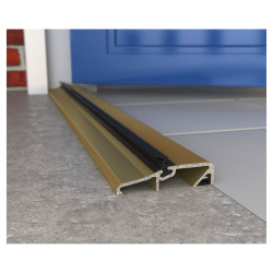 Exitex Narrow Slimline Threshold - 1829mm Length - Inward/Outward Opening Doors - Gold Anodised