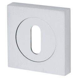Serozzetta by Carlisle Brass Square Escutcheon - 50 x 50mm - Keyhole - Satin Chrome