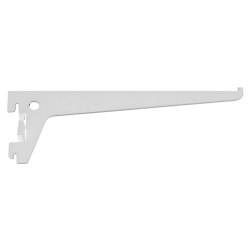 Altro Single Slot Shelf Bracket - 250mm Length - White