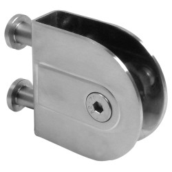 Toilet Cubicle Panel Brackets - 12-13mm Panels - 316 Stainless Steel - Pack of 3