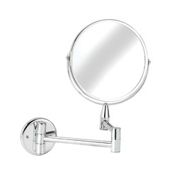 Croydex Britannia 2x Magnifying Bathroom Mirror with Extendable Arm - 258 x 290 x 30mm - Chrome