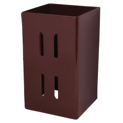 Powapost Fence Post Extender - 175 x 100 x 100mm - Brown Powder Coated