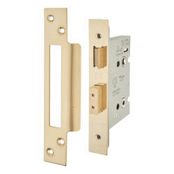 Altro Architectural Bathroom Lock - 78mm Case - 57mm Backset - PVD Brass