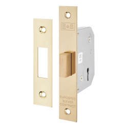 Touchpoint Contract 3 Lever Deadlock - 64mm Case - 44mm Backset - Polished Brass