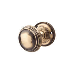 Altro Antique Brass Lined Mortice Door Knob - 65mm Rose Diameter
