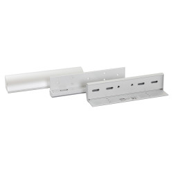 Deedlock Architectural Electromag Door Lock Z and L Bracket - 250 x 46 x 41mm - Slimline Magnet
