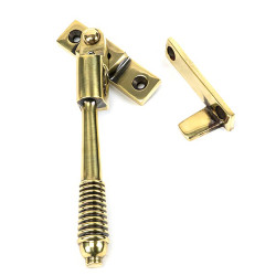 From The Anvil Reeded Locking Night Vent Casement Window Fastener - Aged Brass