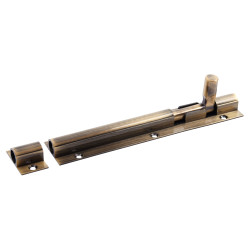Altro Straight Barrel Bolt - 100 x 32mm - Antique Brass