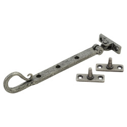 From The Anvil Shepherd's Crook Casement Window Stay - 8"/200mm Length - Pewter