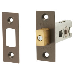 Jedo 5mm Heavy Duty Tubular Bathroom Deadbolt - 64mm Case - 44mm Backset - Square - Antique Brass