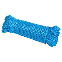 Multi Function Polypropylene Lorry/Wagon Rope - 10mm x 27m Length - Blue