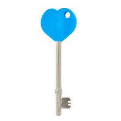 Phlexicare RADAR Blue Heart Comfort Key - Blue Nylon & Steel
