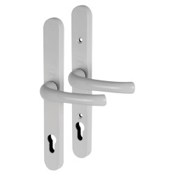 Yale uPVC Universal Lock Door Handle - Euro - 92mm c/c - White