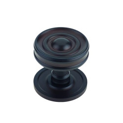 Burlington by Frelan Bloomsbury Round Cabinet Knob - 40mm Diameter - Dark Bronze