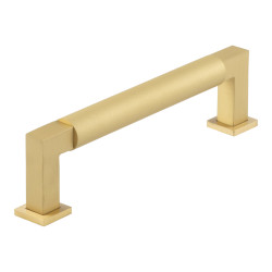 Burlington by Frelan Westminster 17.5mm D-Bar Cabinet Pull Handle - 128mm c/c - Satin Brass