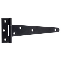 Heavy Duty Gate/Door Tee Hinge - 200 x 100mm - Black Powder Coated - Pair