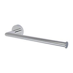 Croydex Epsom Flexi-Fix Round Towel Bar - 270.5 x 81.5 x 54mm - Polished Chrome