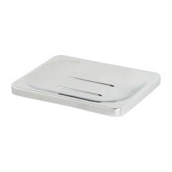 Croydex Sutton Soap Dish - 24 x 100 x 80mm - Polished Chrome