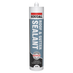 Soudal Roof and Gutter Sealant - 290ml - Black