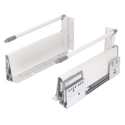 Klug Innobox Soft Close Drawer Pack - Includes 1 x Pair of Rods - (H) 164mm x (D) 500mm - White