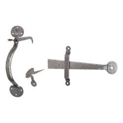 Olde Forge Pewter Heavy Thumb Latch Set - 55mm Door Thickness