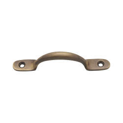Altro Sash Window Pull Handle - 100mm Length - Antique Brass