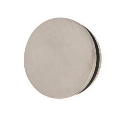 38mm Solid Brass Flat End Cap - Satin Nickel