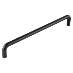CRES by Frelan Black 19mm D-Bar Door Pull Handle - Bolt Fix - 425mm c/c