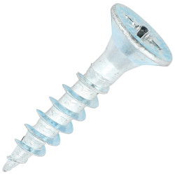 SiDAX General Purpose Pozi Countersunk Wood Screws - 5.0 x 25mm - Zinc Plated - Pack of 200