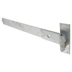 Heavy Duty Hook & Band Gate Hinge - 760 x 60mm - Galvanised - Pair