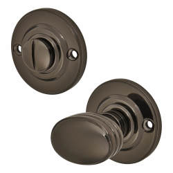 Altro Bathroom Turn & Release - 40mm Diameter - Black Nickel