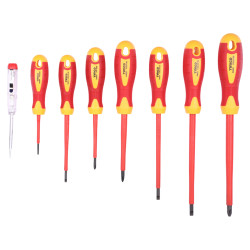 TIMCO VDE & Voltage Testing Screwdriver Set - 8 Pieces